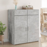 Credenza Grigio Cemento 80x42,5x93 cm in Legno truciolato