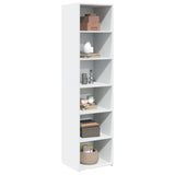 Credenza Bianca 45x41x185 cm in Legno truciolato