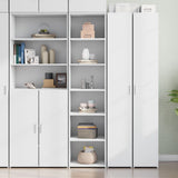 Credenza Bianca 45x41x185 cm in Legno truciolato