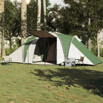 Tenda da Campeggio a Cupola per 6 Persone Verde Impermeabile