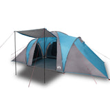 Tenda da Campeggio a Cupola per 4 Persone Blu Impermeabile