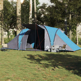 Tenda da Campeggio a Cupola per 4 Persone Blu Impermeabile