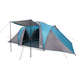 Tenda da Campeggio a Cupola per 4 Persone Blu Impermeabile