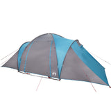 Tenda da Campeggio a Cupola per 4 Persone Blu Impermeabile