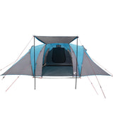 Tenda da Campeggio a Cupola per 4 Persone Blu Impermeabile