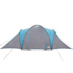 Tenda da Campeggio a Cupola per 4 Persone Blu Impermeabile