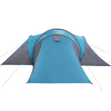 Tenda da Campeggio a Cupola per 4 Persone Blu Impermeabile