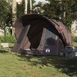 Tenda da Pesca per 5 Persone Marrone Impermeabile