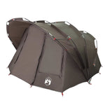 Tenda da Pesca per 5 Persone Marrone Impermeabile
