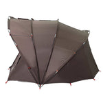 Tenda da Pesca per 5 Persone Marrone Impermeabile