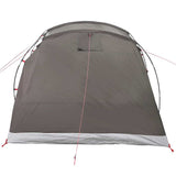 Tenda Familiare a Tunnel per 6 Persone Marrone Impermeabile