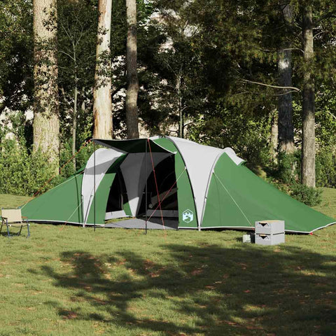 Tenda da Campeggio a Cupola per 6 Persone Verde Impermeabile