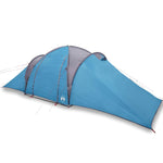 Tenda da Campeggio a Cupola per 4 Persone Blu Impermeabile