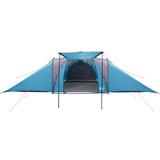 Tenda da Campeggio a Cupola per 4 Persone Blu Impermeabile