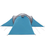 Tenda da Campeggio a Cupola per 4 Persone Blu Impermeabile