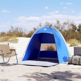 Tenda da Spiaggia 3 Persone Azzurra Impermeabile