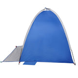 Tenda da Spiaggia 3 Persone Azzurra Impermeabile