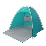 Tenda da Spiaggia 3 Persone Verde Mare Impermeabile