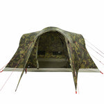 Tenda da Campeggio a Cupola per 6 Persone Mimetica Impermeabile