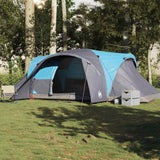 Tenda da Campeggio a Cupola per 4 Persone Blu Impermeabile