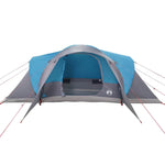 Tenda da Campeggio a Cupola per 4 Persone Blu Impermeabile