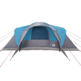 Tenda da Campeggio a Cupola per 4 Persone Blu Impermeabile