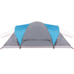 Tenda da Campeggio a Cupola per 4 Persone Blu Impermeabile