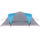 Tenda da Campeggio a Cupola per 4 Persone Blu Impermeabile