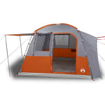 Tenda da Campeggio 4 Persone Grigio e Arancione Impermeabile