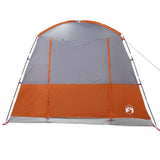 Tenda da Campeggio 4 Persone Grigio e Arancione Impermeabile