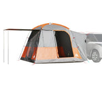 Tenda da Campeggio 4 Persone Grigio e Arancione Impermeabile