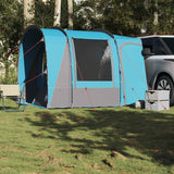 Tenda da Campeggio da Auto per 4 Persone Blu Impermeabile