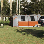 Tenda da Campeggio 4 Persone Grigio e Arancione Impermeabile