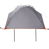 Tenda da Campeggio per Auto Grigio e Arancione Impermeabile