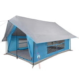 Tenda da Campeggio per 5 Persone Blu Impermeabile