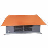 Tenda da Campeggio 5 Persone Grigio e Arancione Impermeabile