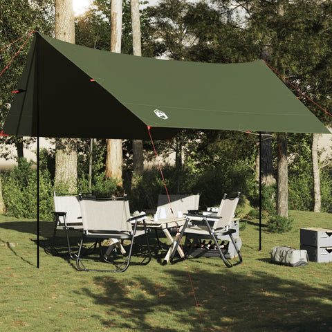 Telone da Campeggio Verde Oliva 438x376x212 cm Impermeabile