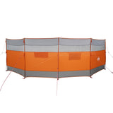 Frangivento Campeggio Grigio Arancione 510x153 cm Impermeabile