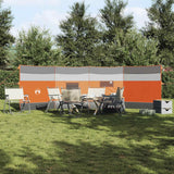 Frangivento Campeggio Grigio Arancione 510x153 cm Impermeabile