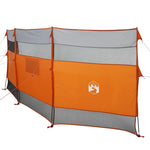 Frangivento Campeggio Grigio Arancione 510x153 cm Impermeabile