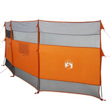 Frangivento Campeggio Grigio Arancione 510x153 cm Impermeabile