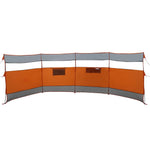 Frangivento Campeggio Grigio Arancione 510x153 cm Impermeabile