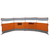 Frangivento Campeggio Grigio Arancione 510x153 cm Impermeabile