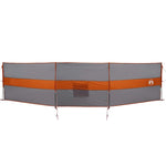 Frangivento Campeggio Grigio Arancione 490x123 cm Impermeabile
