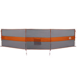 Frangivento Campeggio Grigio Arancione 490x123 cm Impermeabile