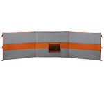 Frangivento Campeggio Grigio Arancione 490x123 cm Impermeabile
