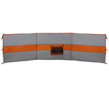 Frangivento Campeggio Grigio Arancione 490x123 cm Impermeabile