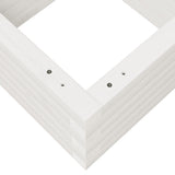 Fioriera da Giardino Bianca 40x40x23 cm Legno Massello di Pino