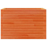 Fioriera Giardino Marrone Cera 70x40x45,5cm Legno Massello Pino