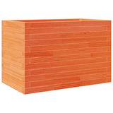 Fioriera Giardino Marrone Cera 70x40x45,5cm Legno Massello Pino